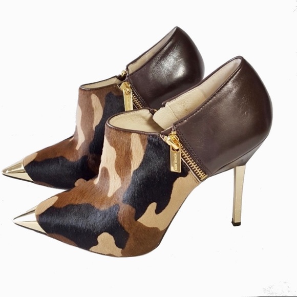 Michael Kors Shoes - Like New Michael Kors Camouflage Calf Hair Booties